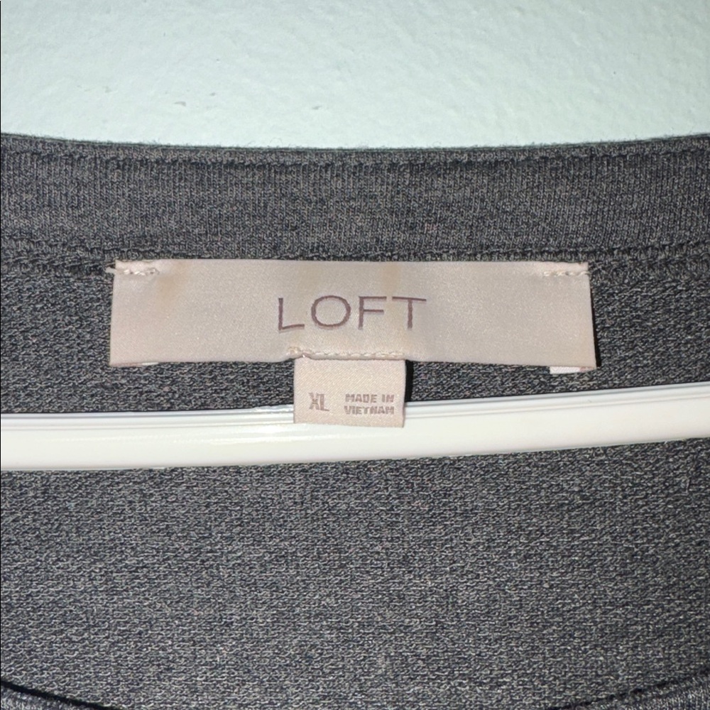LOFT gray shift dress - Picture 2 of 7